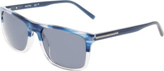 Nautica N6263S 441 Mens Sunglasses Blue Size 56