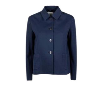 Circolo 1901 Light Jackets, female, Blue, Size: 3XL Patch-pocket Jacket
