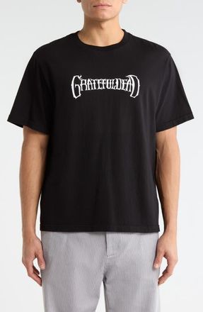 Malbon Golf Grateful Dead Bermuda Tee in Black at Nordstrom, Size Medium