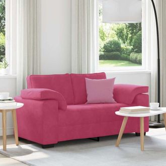 vidaXL Divano Divanetto Rosso Vino 120 cm in Velluto - Vidaxl