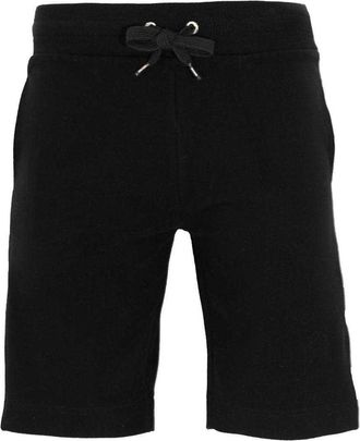 Moschino Heren Vrijetijdsshort met tape-merk (Zwart)