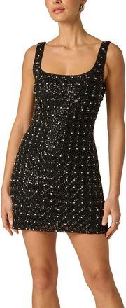 Adrianna Papell Fully Beaded Mini Dress