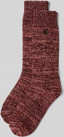 Carhartt Work in Progress Socken mit Label-Stitching Modell Tony in Dunkelbraun, Größe 1