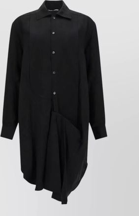 J.W.Anderson tuxedo midi dress long sleeves asymmetric hem