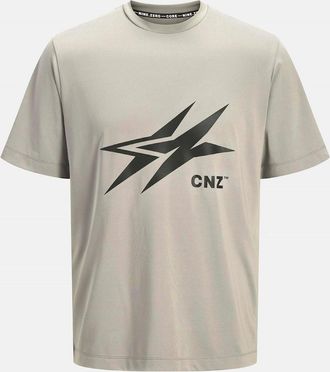 Jack & Jones Jack & Jones Mens Text Graphic Crew Neck Boyfriend T-Shirt - Tan - Size: 40