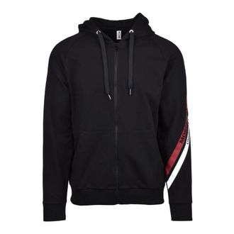 Moschino Hoodies & sweatvesten, Heren, Zwart, XL, Katoen, Zip Sweatshirt