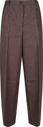 Pinko Balbino Tailored Textured Straight-Leg Pants