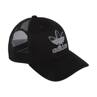 adidas Originals Adidas Originals Mens Originals Icon 2.0 Trucker Hats, Black/Black/White, One Size