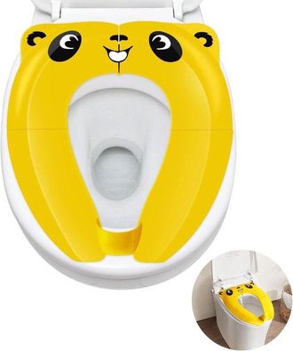 OEM Asiento De Inodoro Panda, Plegable, Reutilizable, Reductor De Asiento De Inodoro, Entrenamiento Para Ir Al Ba&ntilde;o, Apto Para Ni&ntilde;os, Amarillo