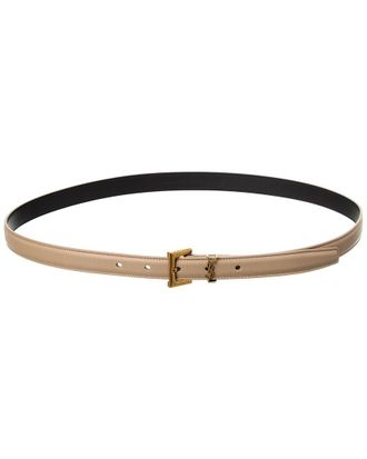 Saint Laurent Cassandre Leather Belt