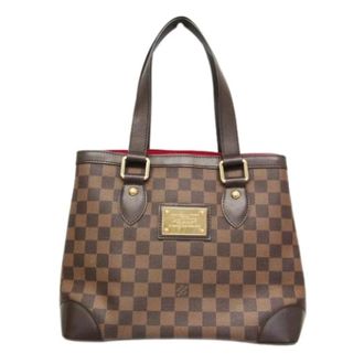 Louis Vuitton Pre-owned Tote Bags, female, Brown, Size: ONE SIZE Pre-owned Canvas Tote Bag