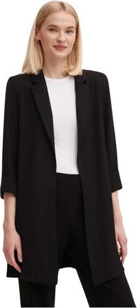 Joseph Ribkoff Klassieke Lange Blazer - Dames - Blazers - Zwart - XS - Polyester - Jassen