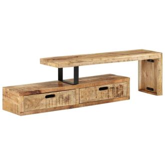 vidaXL Vidaxl - Mueble De Tv (118-200) X 30x40 Cm Madera Maciza Mango
