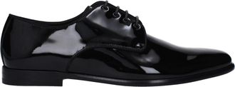 Dolce & Gabbana Black Leather Oxfords And Mens Derbies