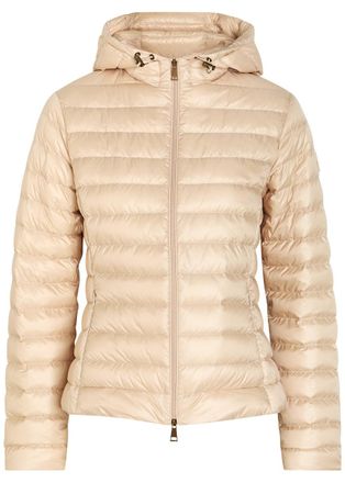Moncler Igelhood Padded Hooded Nylon Jacket - Beige - 4 (UK 16 / XL)