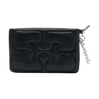 Ganni Quilted Re-Tech Pouch - female - Ganni - Wallets & Cardholders - Black - ONE SIZE - Accessories