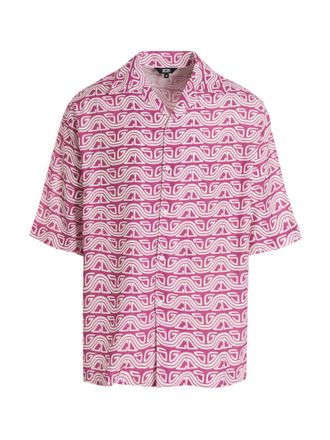 GCDS Mens Waved Logo Shirt