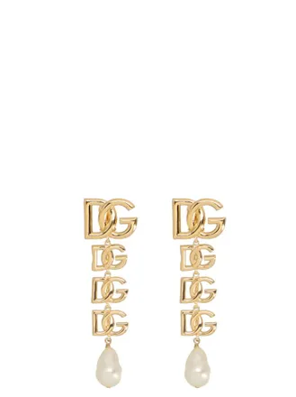 Dolce & Gabbana Gold Logo earrings
