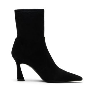 Stuart Weitzman Schoenen, Dames, Zwart, 36 1/2 EU, Leer, Vinnie Bootie 85