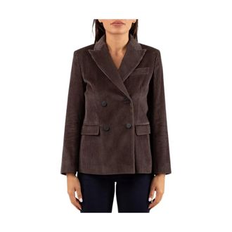 Max Mara Jassen, Dames, Bruin, M, Katoen, Katanga Blazer