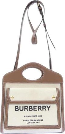 Burberry Pre-owned Mini Bags, female, Beige, Size: ONE SIZE Pre-owned Pocket Bag Handbag