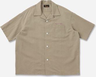 Visvim Men s Crosby Shortsleeve Shirt Beige
