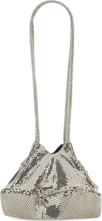 Kara Womens Ufo Shoulder Bag Silver Polyester