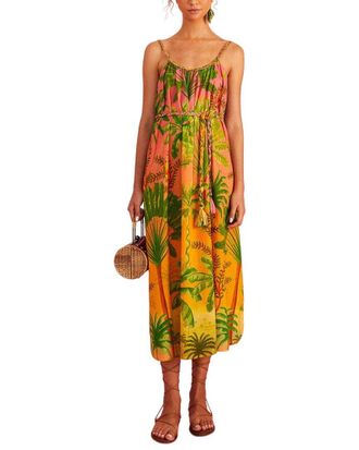 Farm Rio Sunrise Scenario Halter Dress