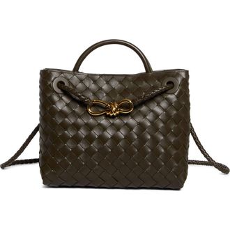 Bottega Veneta Small Andiamo Intrecciato Shoulder Bag in 2272 Fondant-M Brass-Fond at Nordstrom