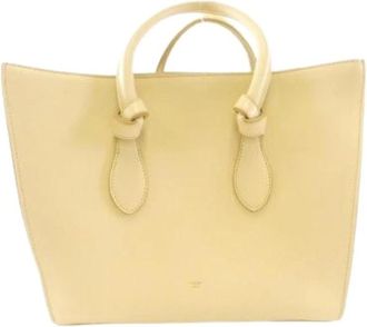 Celine Pre-owned Tie Calf Handbag - Dames - Vintage Handtas - Beige - ONE Size - Leer - Vintage