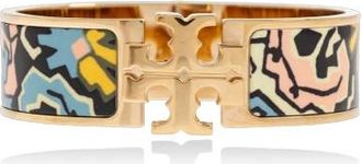 Tory Burch Brass Armband met Logo - Dames - Armbanden - Veelkleurig - ONE Size - Leer - Accessoires