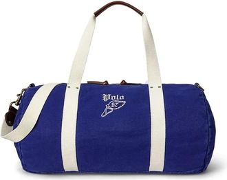 Polo Ralph Lauren Tassen, Heren, Blauw, ONE Size, Katoen, Canvas Holdall