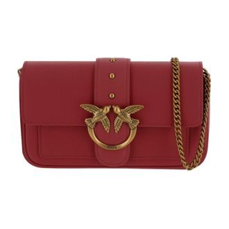 Pinko Pinko, Dames, Tassen, Rood, Maat: ONE Size Leer