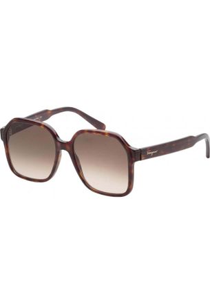 Ferragamo Womens SF1069S 56 242 Sunglasses - Brown - One Size