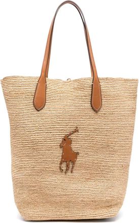 Polo Ralph Lauren large Big Pony tote bag - Neutrals
