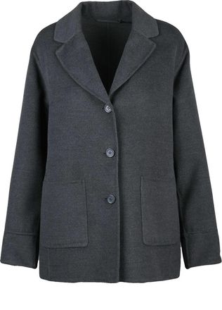 Marella Grey Polyester-Blend Coat