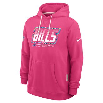 Nike Buffalo Bills Crucial Catch Sideline Standard Issue Nike Mens Dri-FIT NFL Pullover Hoodie in Pink | 03AZ68XZU4-F9R