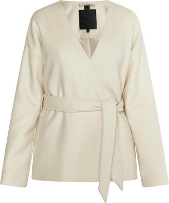 Dreimaster Dreimaster Tussenjas gemaakt van een wolmix Dames wolwit