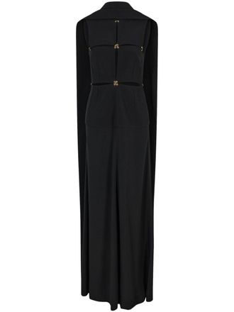 Paco Rabanne Abito lungo con dettaglio cut-out - Nero
