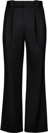 Casablanca Wijde Pijpen Virgin Wool Broek - Heren - Wijde Broeken - Zwart - M - Katoen - Broeken