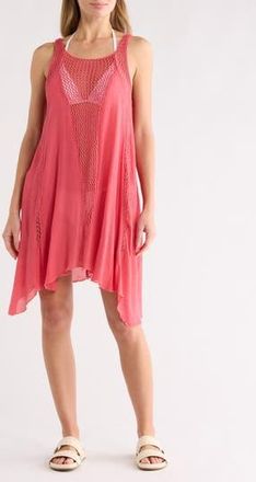 Elan Sleeveless Knit Cover-Up Dress in Coral at Nordstrom Rack, Size X-Small