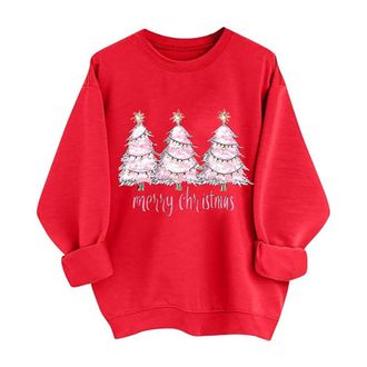 Generic Flashing Christmas Jumper Funny Christmas Sweatshirt for Women Ladies Sweatshirts and Hoodies Jumpers for Women Uk Plus Size Ugly Sweaters Pattern Wom