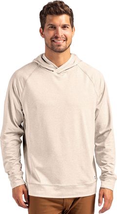 Cutter & Buck Adapt Knit Recycled Mens Heathered Hooded Pullover