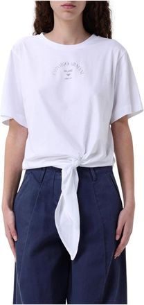 Emporio Armani Wit T-shirt - Dames - T-shirts - Wit - XL - Katoen - Tops