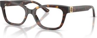 Tory Burch 54mm Square optical glasses in Tortoise at Nordstrom