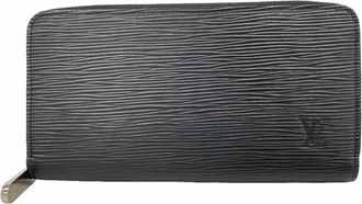 Louis Vuitton Noir Long Wallet (Bi-Fold) (Pre-Owned)
