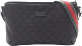 Gucci Pre-owned Cross Body Bags, female, Black, Size: ONE SIZE Pre-owned Vintage Shoulder Bag