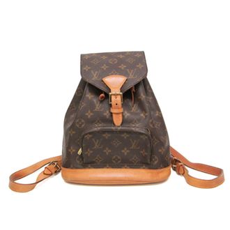 Louis Vuitton Vintage Montsouris Monogram Canvas Brown Canvas Backpack Bag (Pre-Owned)
