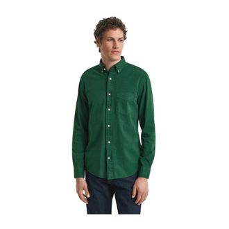 GANT Chemise coupe regular - Heren - Casual Overhemden - Groen - XL - Polyester - Overhemden