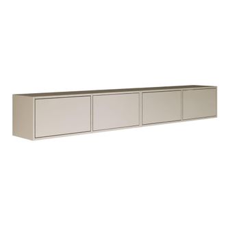 Selsey Selsey Framme - Mobile Tv Sospeso Con Quattro Ante A Ribalta 200 Cm, Grigio Cashmere